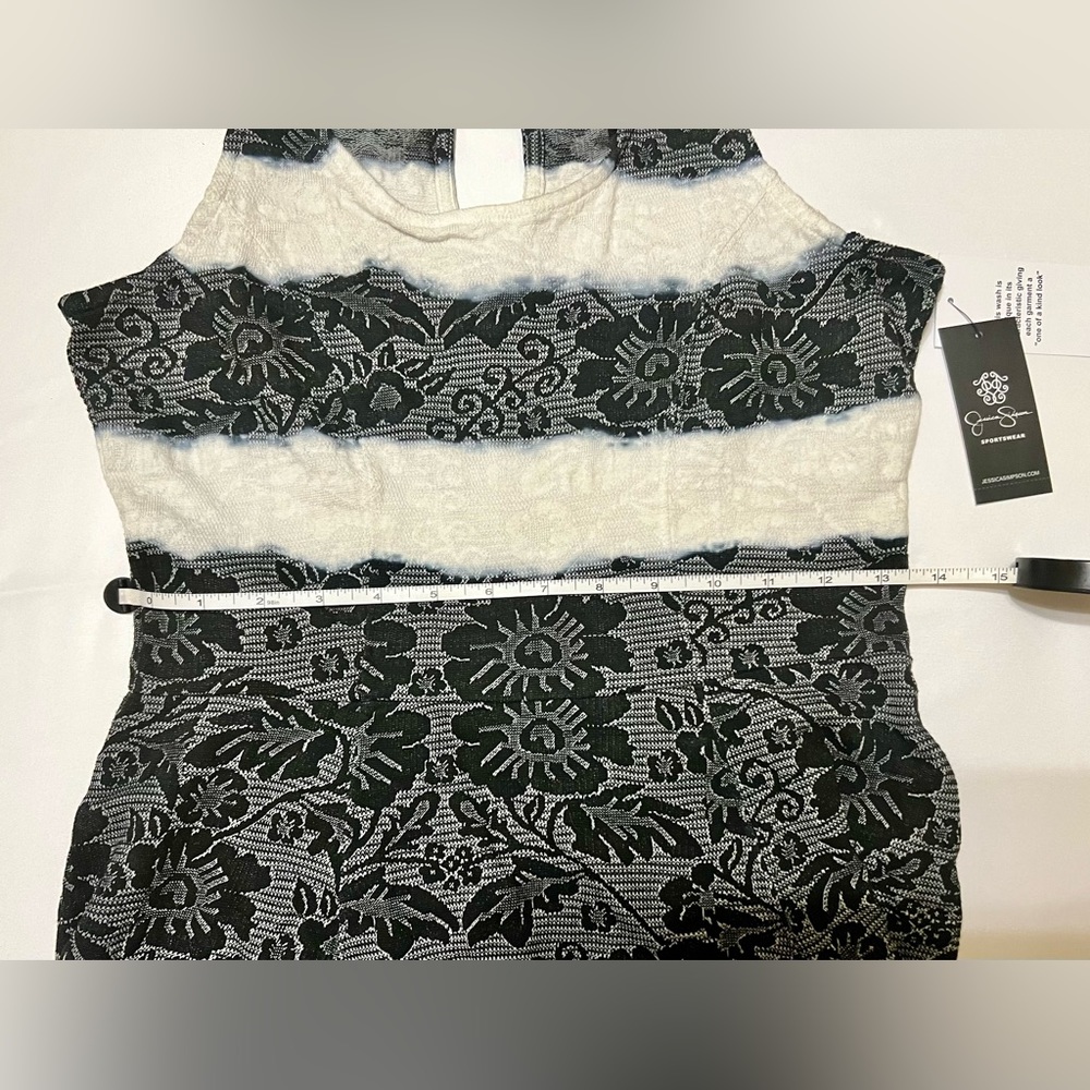 NWT - Jessica Simpson Floral Sundress - Black and Cream - Size Small - Picture 8 of 13